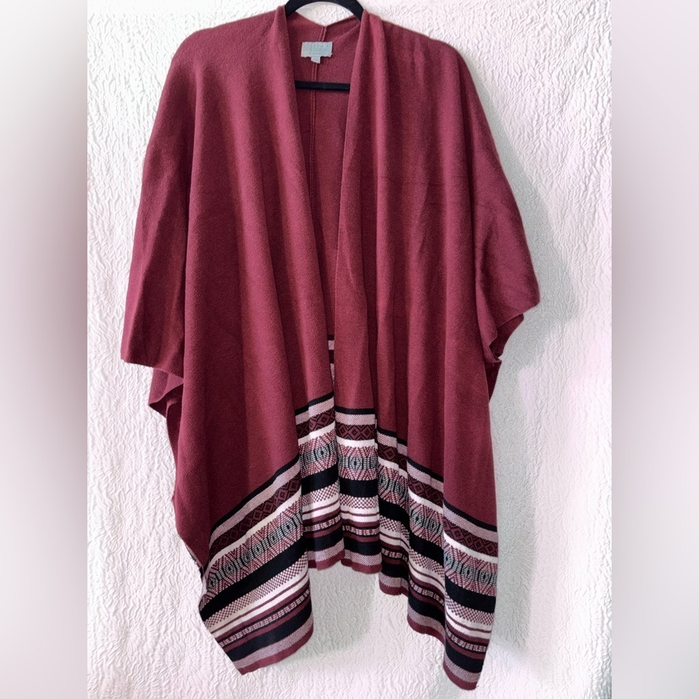 Joseph A. Shawl-Collarless Cape Wrap Shawl